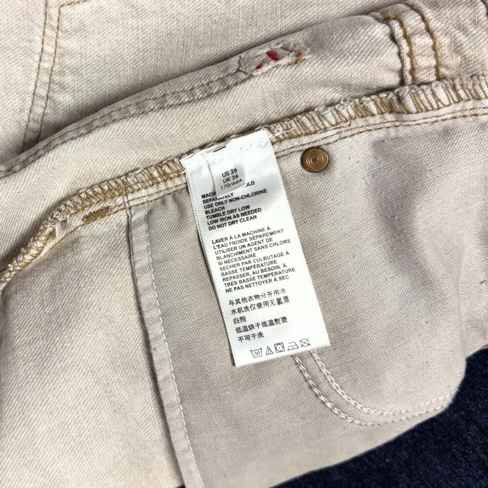 BDG Urban Outfitters Tan High Rise Straight Mom Jeans 26 - Picture 10 of 12